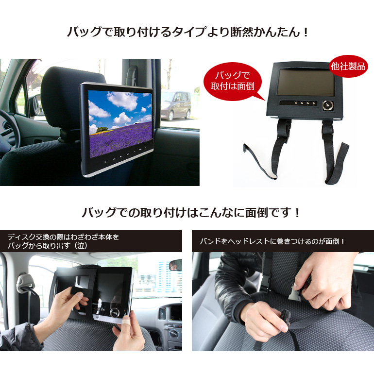 在庫豊富なストリームRN6789 11.6インチDVDプレーヤー スロットイン式車載モニター + 地デジチューナー アンプリファー付受信感度3倍UP dvd+adtv ポータブルプレーヤー