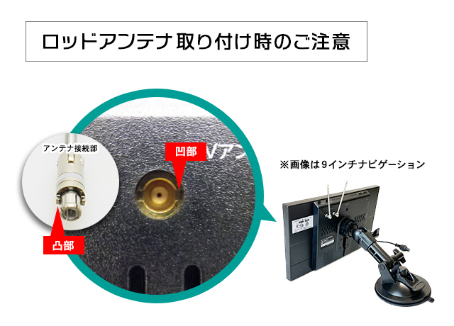 ロッドアンテナ取り付け時のご注意