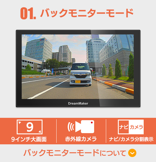 バックモニターモードについて詳しく見る