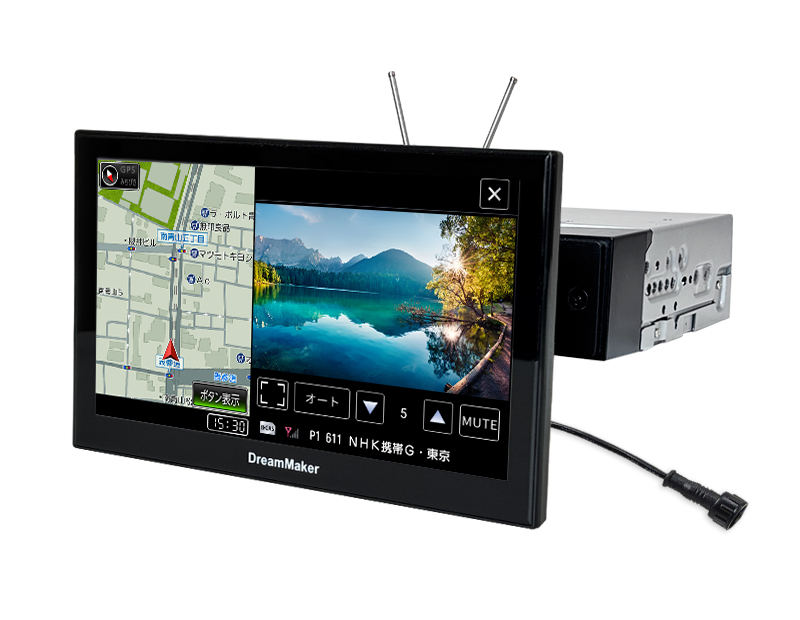 PN0908A-BOX 9インチ フルセグテレビ搭載 ナビゲーション 1DINモデル