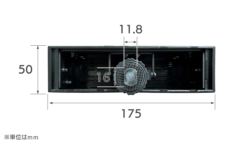 製品寸法 外形寸法176×146×50（ｍｍ）
