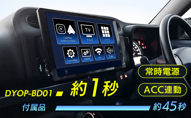 ポータブルナビ、ポータブルディスプレイオーディオを瞬時に起動できる常時電源ケーブル