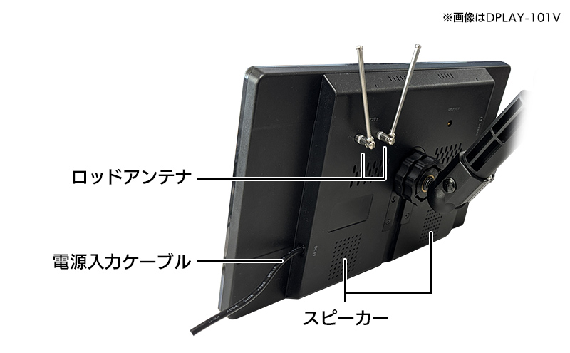 ロッドアンテナ 電源 スピーカー