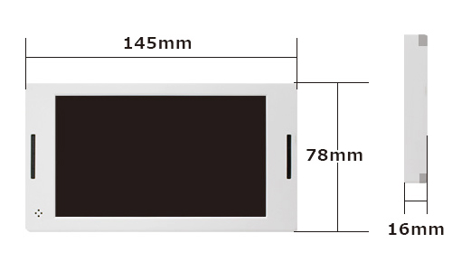 SP-050H 電子POPサイズ W145×H78×D16mm