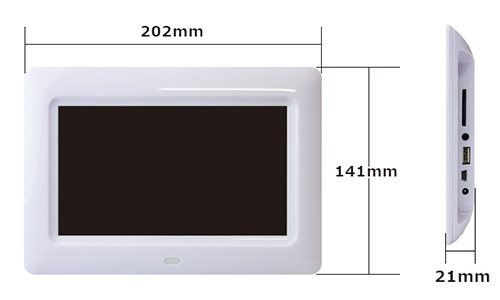 SP-070EL 電子POPサイズ W202×H141×D21mm