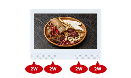 SP-101H 1つ2Wのスピーカーが前面に4つ