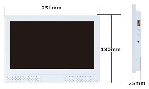 SP-101H 電子POPサイズ W251×H180×D25mm