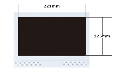 SP-101H 電子POP液晶部分サイズ W221×H125mm