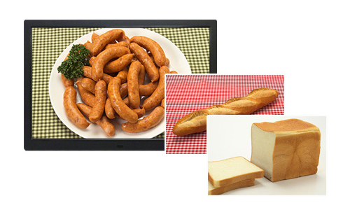 SP-154CM 電子POP 写真をスライドショーで見せることで動きのある広告を実現