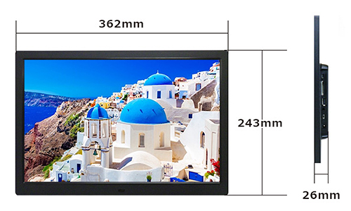 SP-154CM 電子POPサイズ W362×H243×D26mm