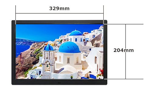 SP-154CM 電子POP液晶部分サイズ W329×H204mm