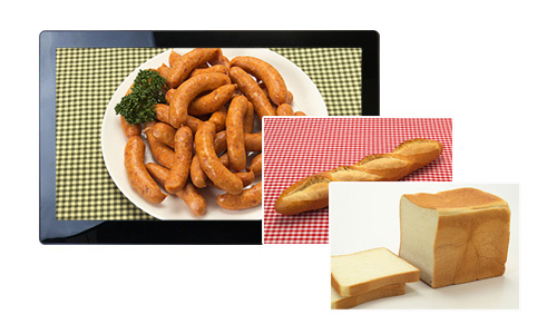 SP-185DM 電子POP 写真をスライドショーで見せることで動きのある広告を実現