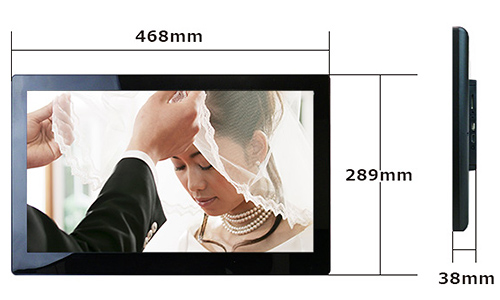 SP-185DM 電子POPサイズ W468×H289×D38mm