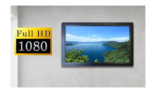 SP-240CM 電子POP FULL HD 1920×1080pixelの高精細液晶で美麗で臨場感ある映像コンテンツに