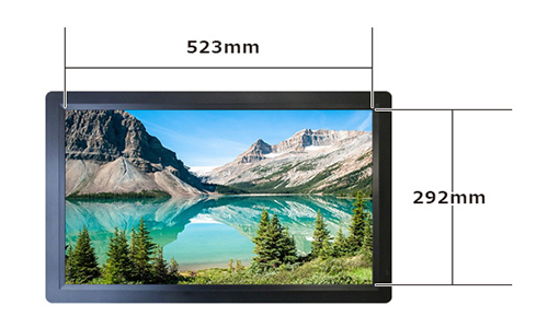 SP-240CM 電子POP液晶部分サイズ W523×H292mm 