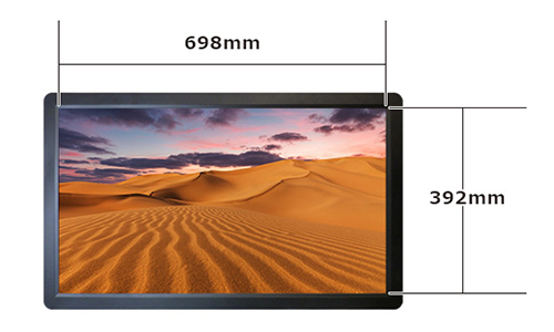 SP-320CM 電子POP液晶部分サイズ W597×H336mm 