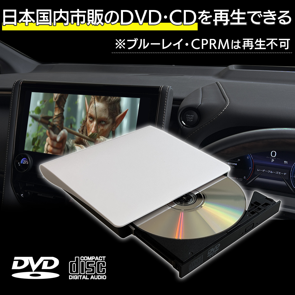 日本国内市販のDVDを再生できる ※CD・プルーレイ・CPRMは再生不可