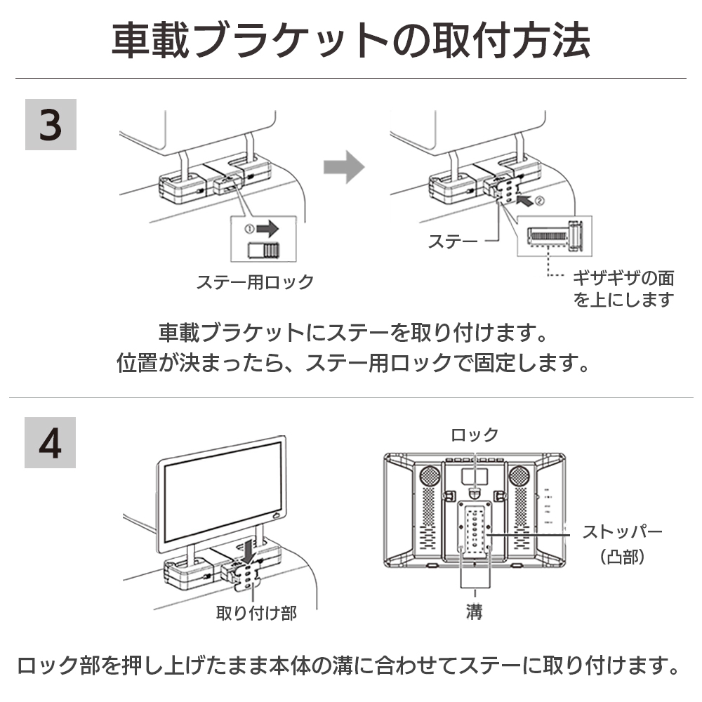 車載ブラケットの取り付け方法2